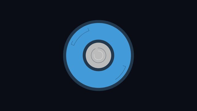 Compact disc or digital versatile disc icon graphic design