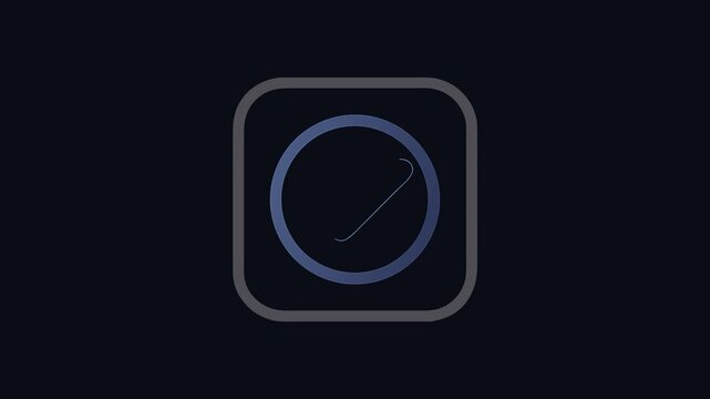 Blue check mark icon inside rounded square button