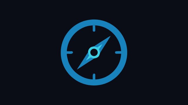 Compass graphic illustration showing direction and navigation concept