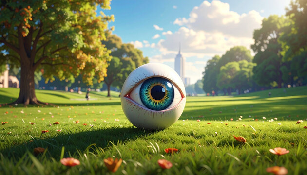 Eye ball in park