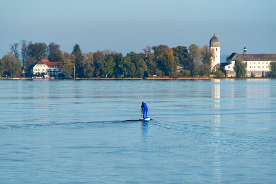 Chiemsee Freshwater Lake in Bavaria - Germany