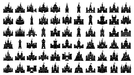 Collection of Castle Silhouettes © Bris