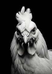 Fototapeta premium A chicken photography portrait animal.