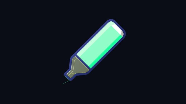 Single marker pen illustration for education and design use