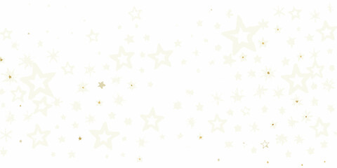 scattered golden stars on white background pattern astronomy celestial cosmic space symbol ornament design graphic element © Rina