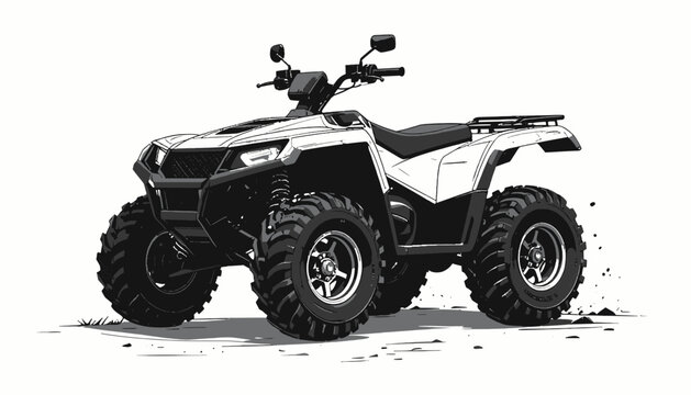 All terrain vehicle four wheeler.