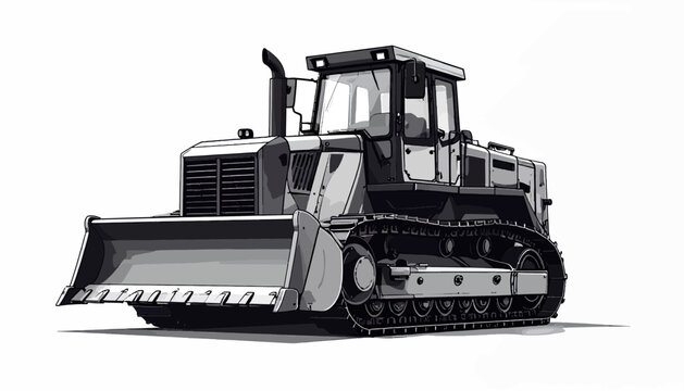 Bulldozer Construction Equipment Heavy Machinery.