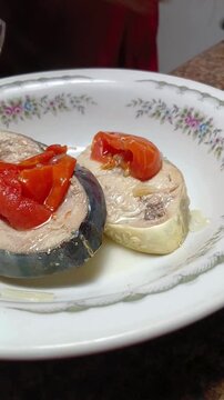 Homemade Fish Soup in a Bowl