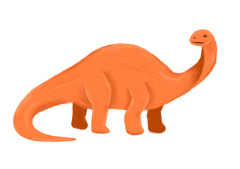 Brontosaurus Dinosaur Illustration © Shelby