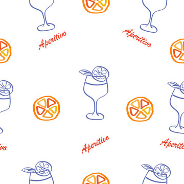 Stil Amalfi Patter Texst Glass Orange AI