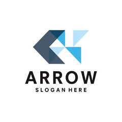 Obraz premium Arrow Logo Design template Illustration Vector