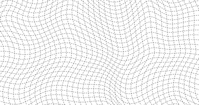 Wave lines Grid squiggle Dashes Abstract geometric background