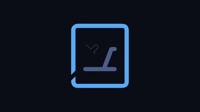 Light blue report icon with error and code symbol
