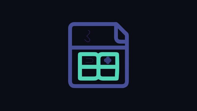 Flat illustration of an equation sheet with math symbols