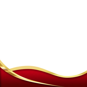 abstract background with red ribbon