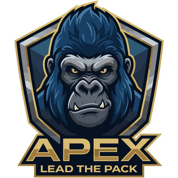 Apex Lead the Pack Gorilla Crest logo