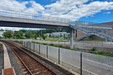 Obraz premium Bridge over the railway