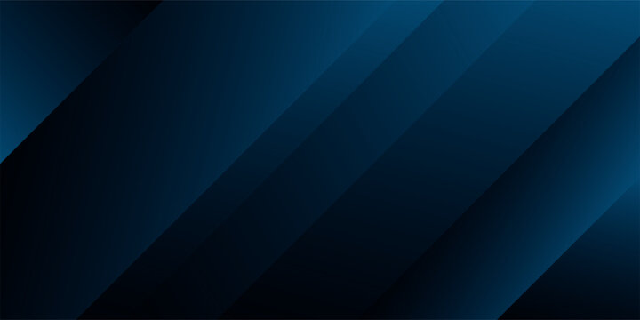 Modern black blue abstract background. Minimal. Color gradient. Dark. Web banner. Geometric shape.