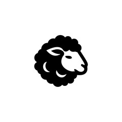 Black Sheep Head Illustration. © Asanie