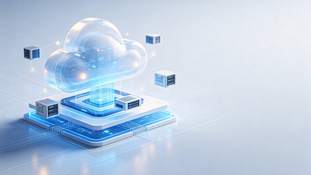 Digital Cloud Computing Infrastructure with Server Nodes