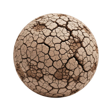 Intricate cracked brown ostrich egg with natural patterns
