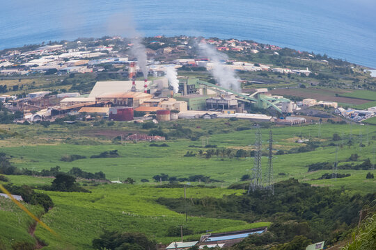 Usine sucri&egrave;re du Gol, &icirc;le de La R&eacute;union 