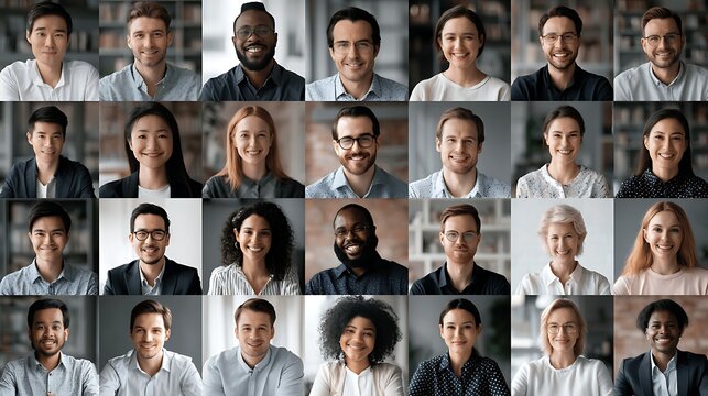 Virtual virtual global team meeting, faces from Asia Africa Europe America on screens, international collaboration, genuine expressions, realistic photography, 8k 