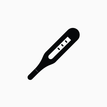  thermometer icon silhoutte vector style template