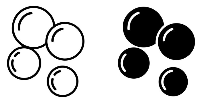 bubble icon graphic element set