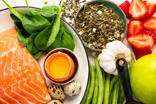 Anti Aging food concept. Clean eating.