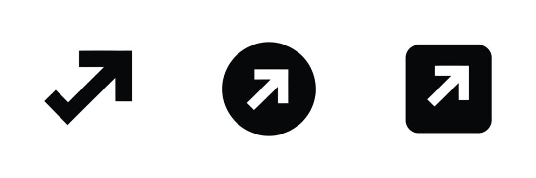 Chevron Up Icons with button style upward arrows for expand action, scroll top navigation, dropdown menus, mobile apps, website interface controls, and vector illustration.