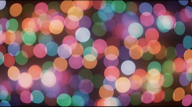 Colorful bokeh lights abstract background texture.