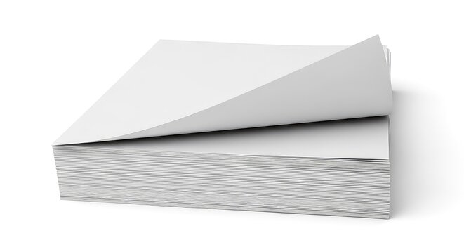 Stacked folded gray microfiber cleaning cloths isolated on white background minimalist style
