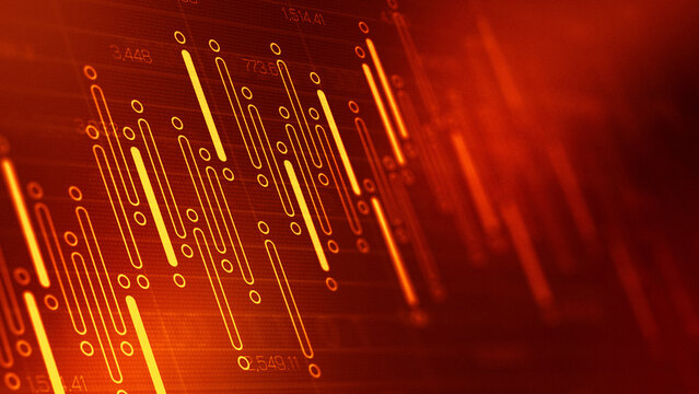 Traders analyze data and graphs on digital charts during market hours