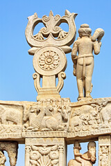 Obraz premium stone statue in stupa