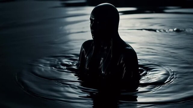 Formless Shadow Coalescing into Human Figure