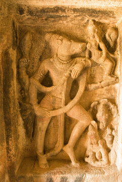 bas relief on the wall