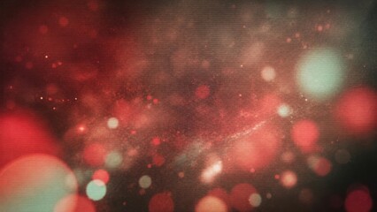 Abstract retro bokeh background featuring sci-fi fusion of futuristic particles in a dark red atmospheric digital art composition © allailearn