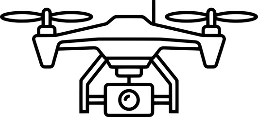 High tech drone quadcopter icon © ararara