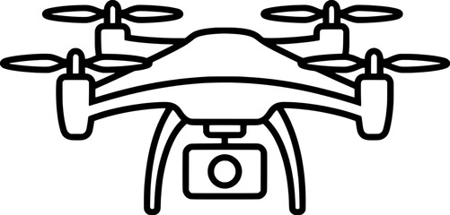 High tech drone quadcopter icon © ararara
