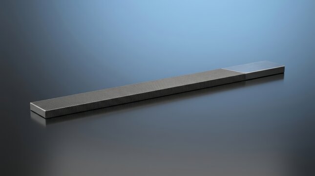 Pillar file 3D render parallel edge finishing tool engineered for slot sizing precision fitting and workshop applications