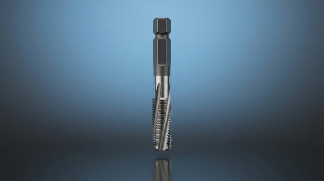 Thread repair tool 3D render restoration instrument engineered for damaged thread recovery maintenance and component serviceability