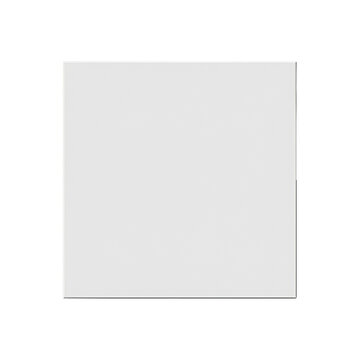 Minimalist white square centered on a neutral gray background