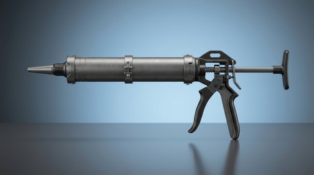 Mortar gun 3D render masonry dispensing tool engineered for controlled mortar placement restoration and construction work