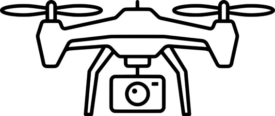High tech drone quadcopter icon © ararara