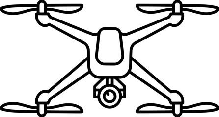 High tech drone quadcopter icon © ararara