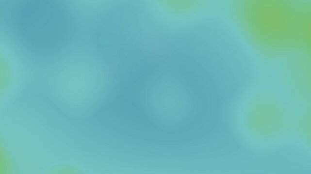 Abstract looping background with soft blue and green waterlike fluid gradients forming subtle circular bokeh patterns