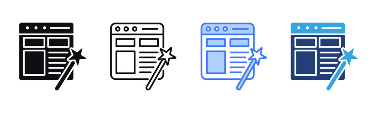 Content Editor icon sheet multiple style collection