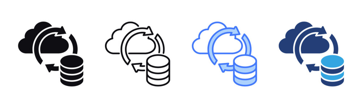 Data Sync icon sheet multiple style collection
