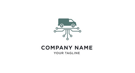 Obraz premium Logistics company branding template design.